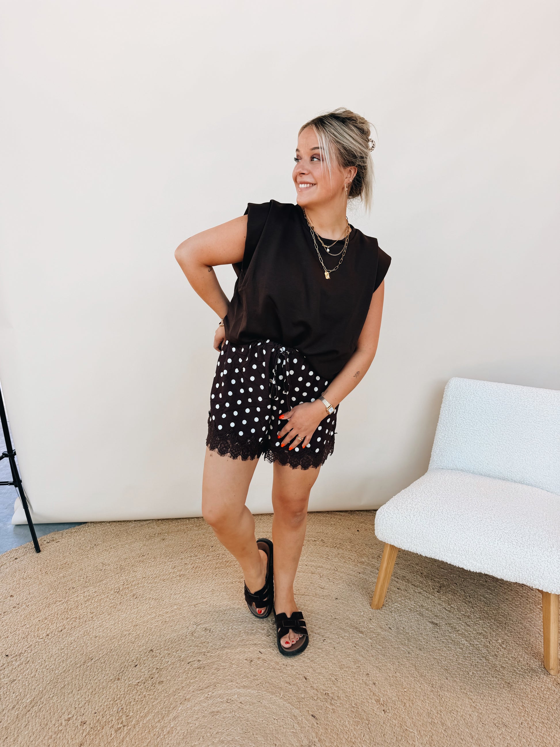 Lucie Dot Short Choco