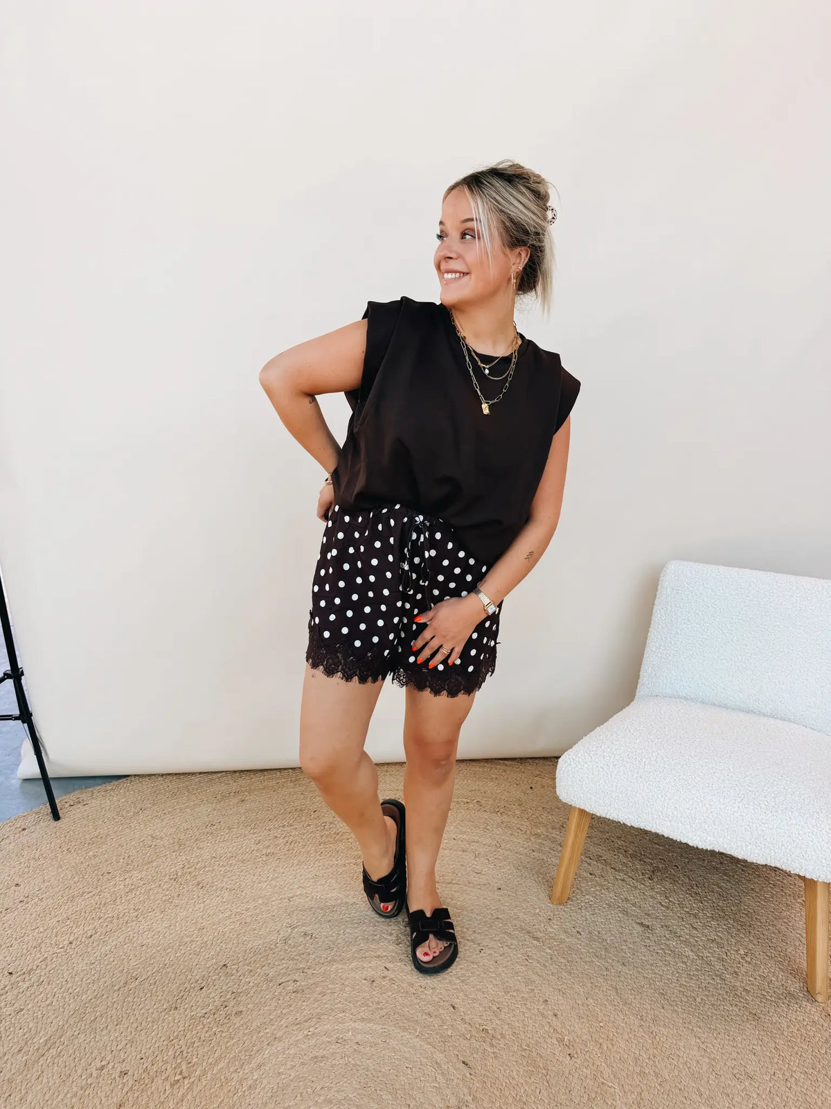 Lucie Dot Short Choco