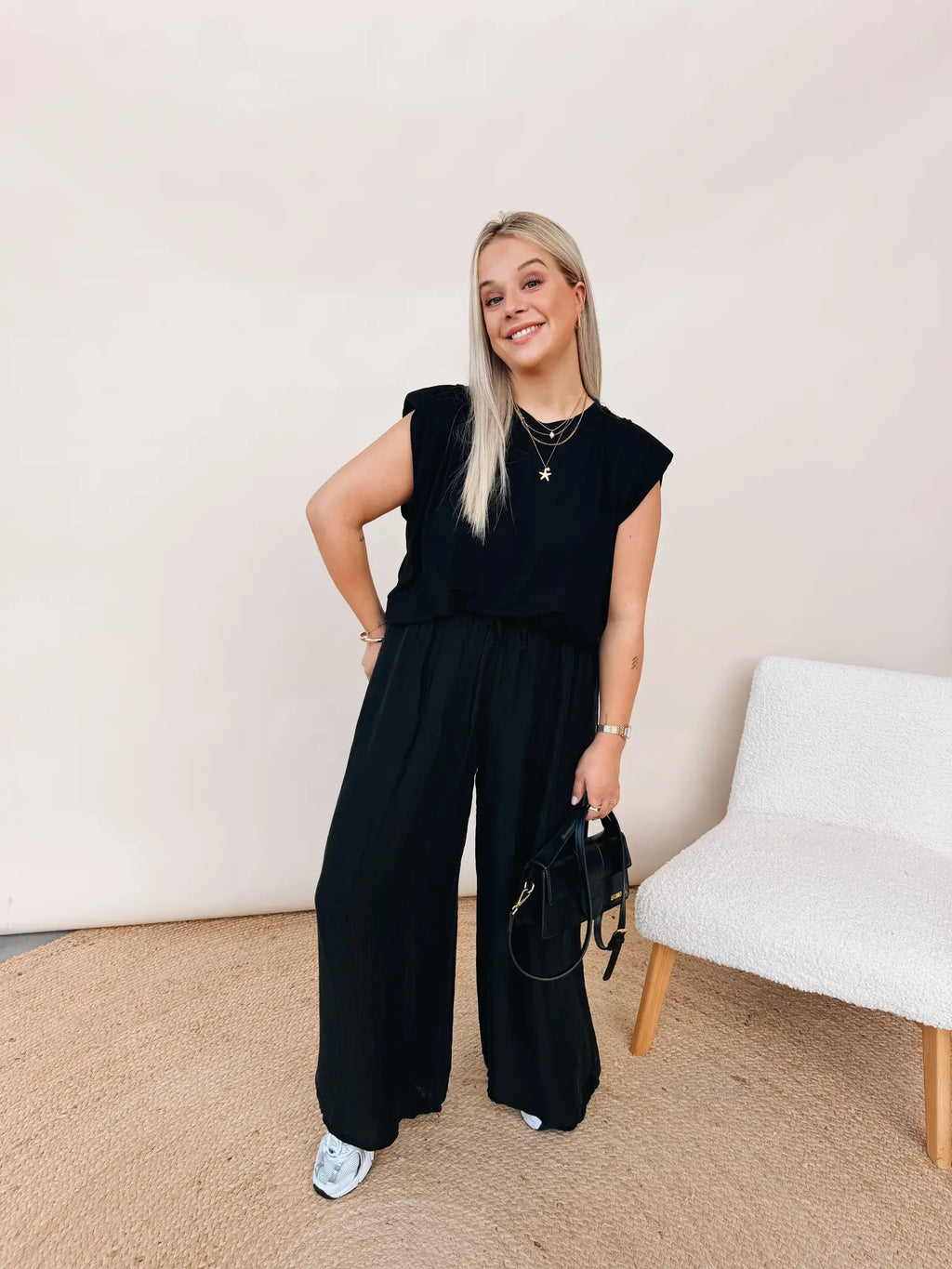 Leonore Pantalon Zwart