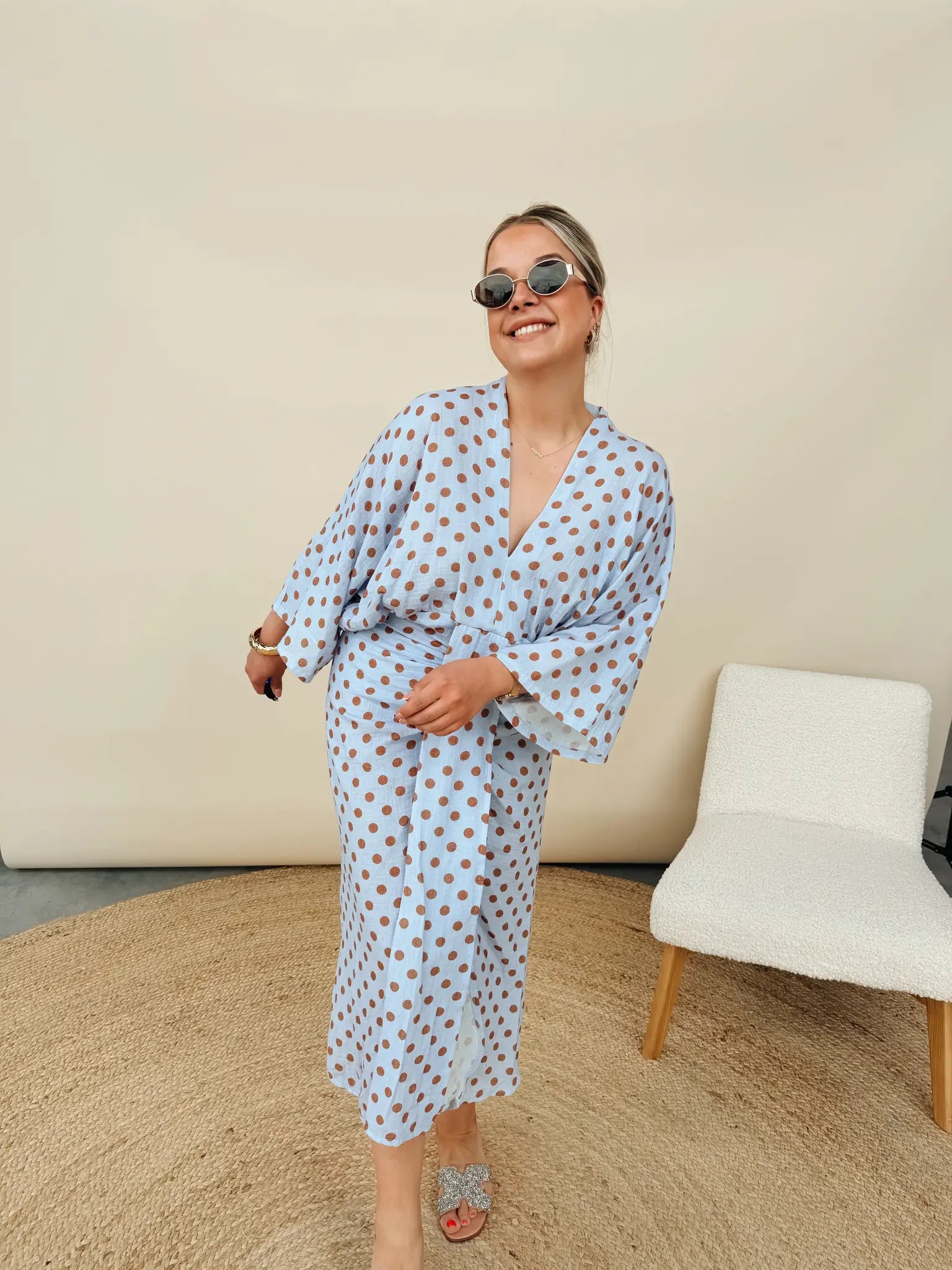 Kim Dot Jurk Blauw