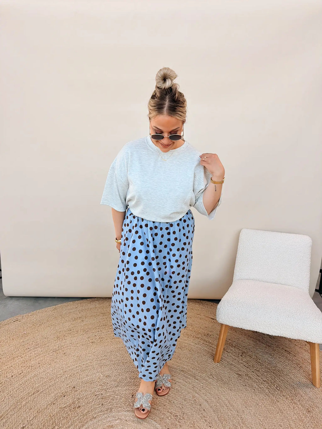 Marie Dot Rok Blauw