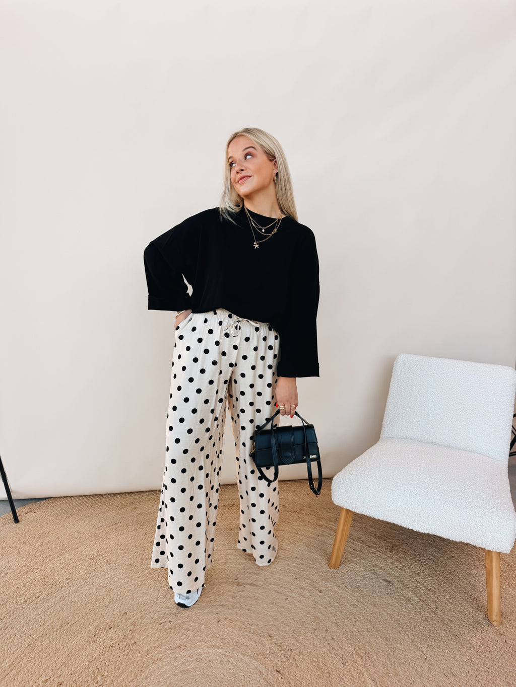 Celeste Dot Pantalon Beige