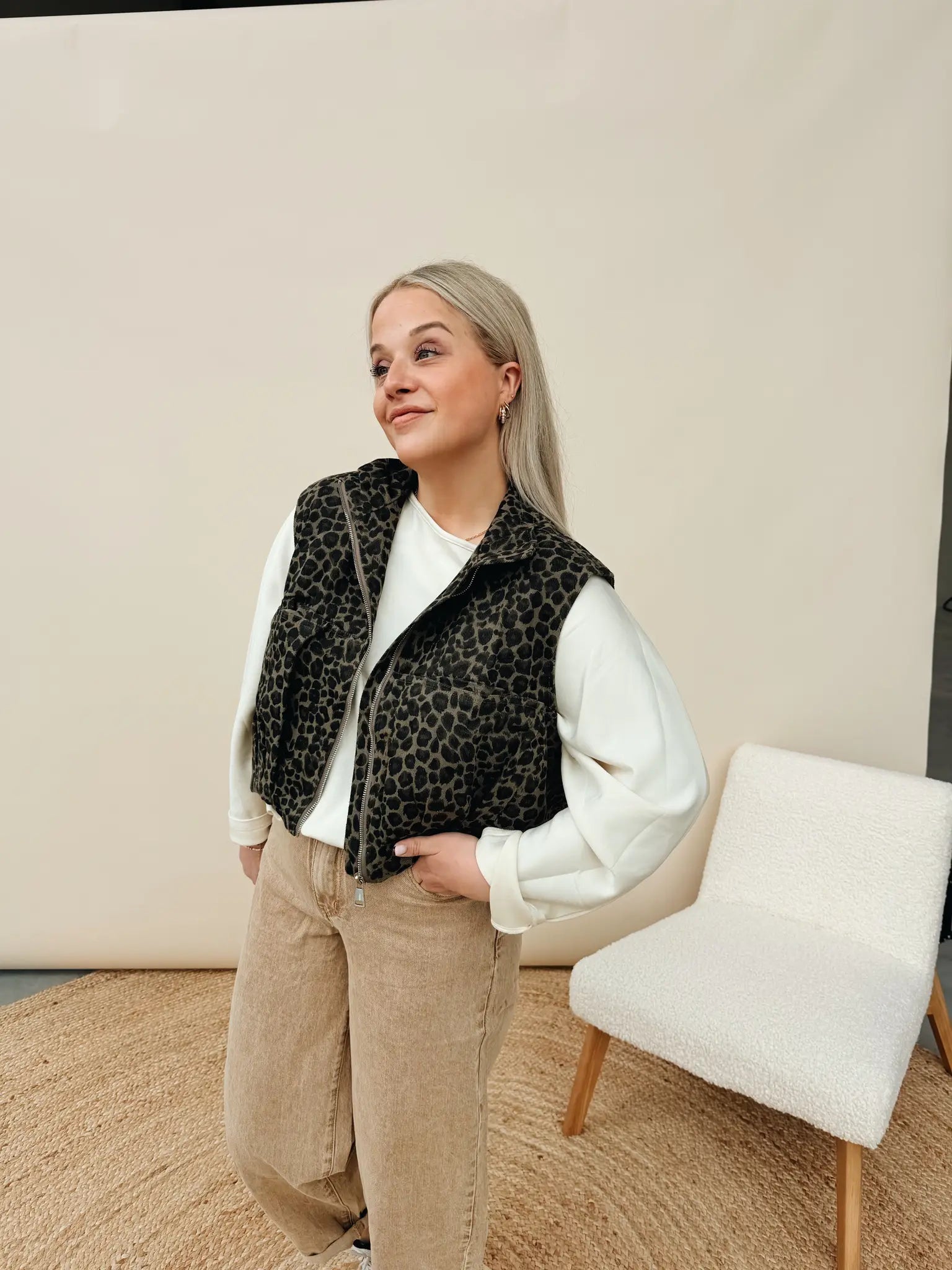 Karen Leopard Jacket