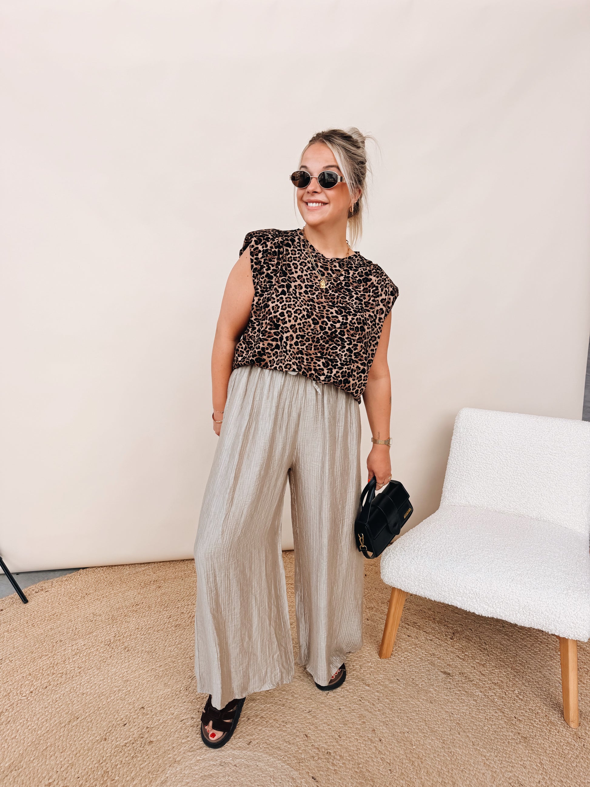 Leonore Pantalon Taupe