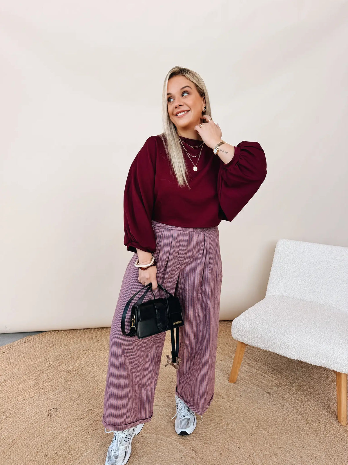 Albertine Top Burgundy