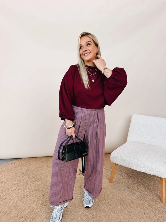 Albertine Top Burgundy