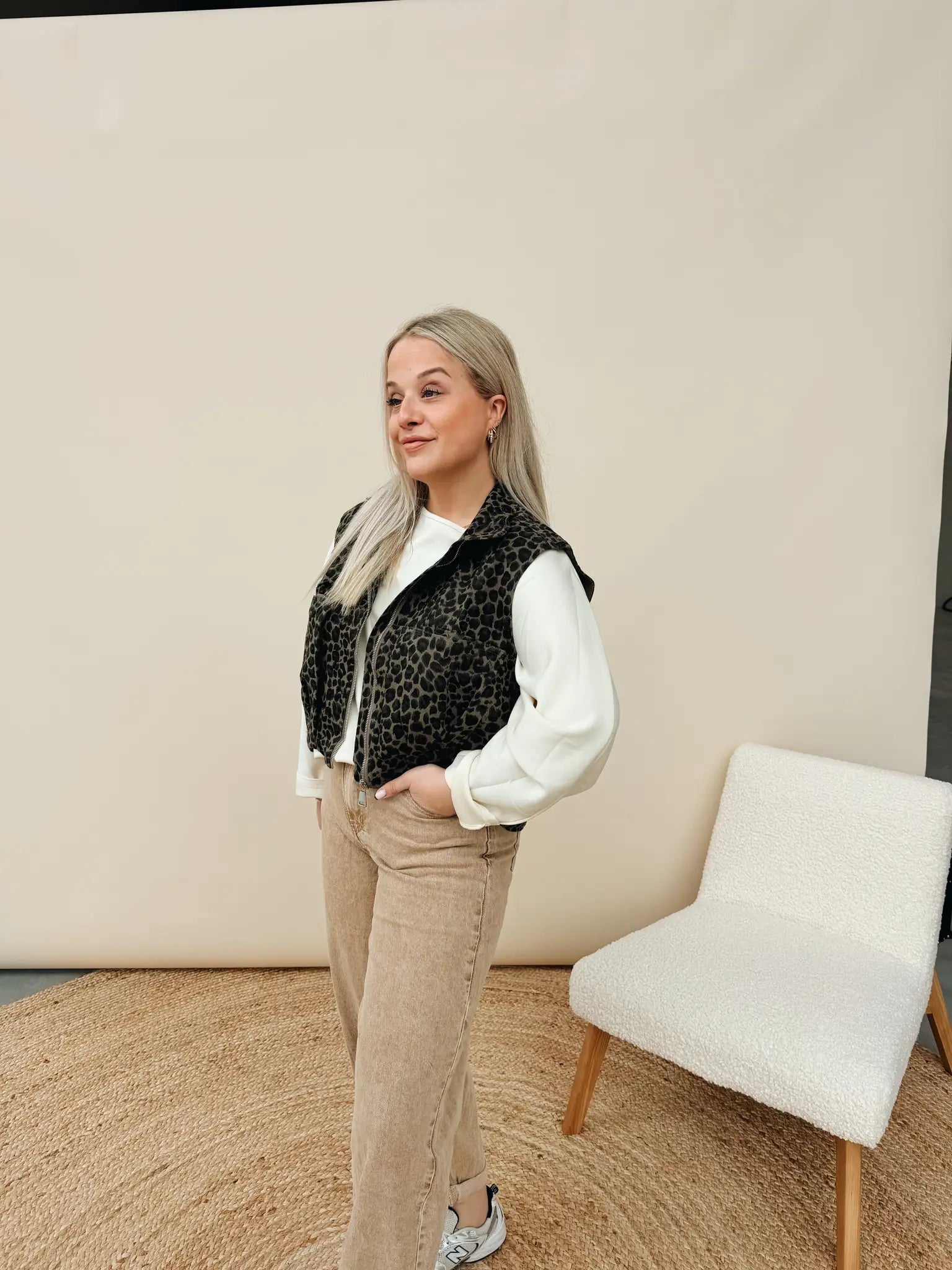 Karen Leopard Jacket