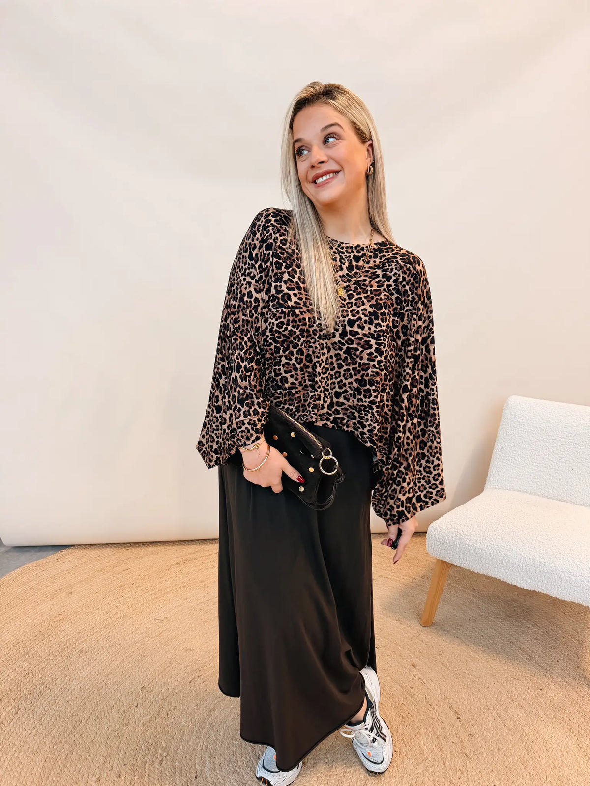 Frederique Leopard Top