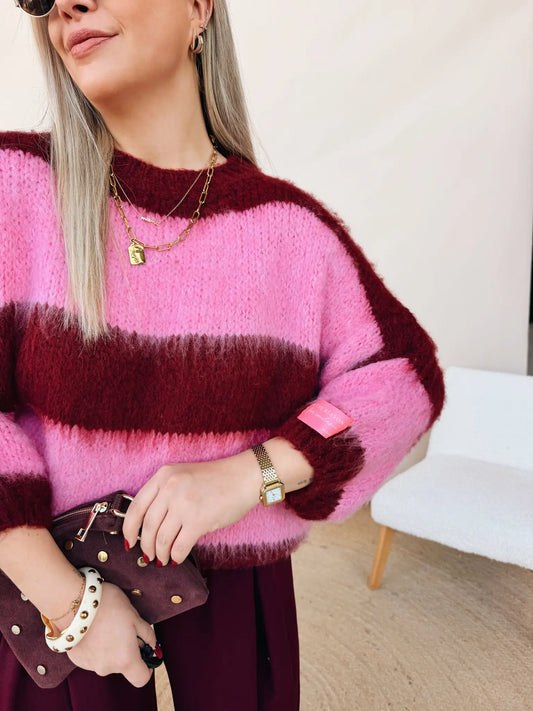 Kiki Knit Bordeaux/Roos