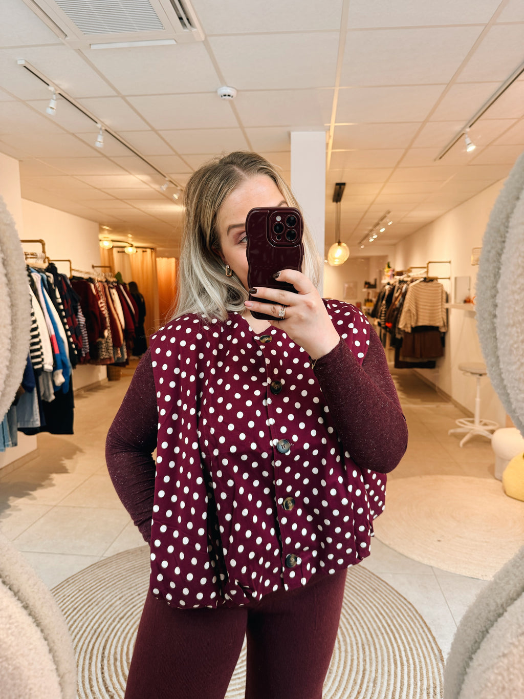 Bella Bordeaux Top Spikle