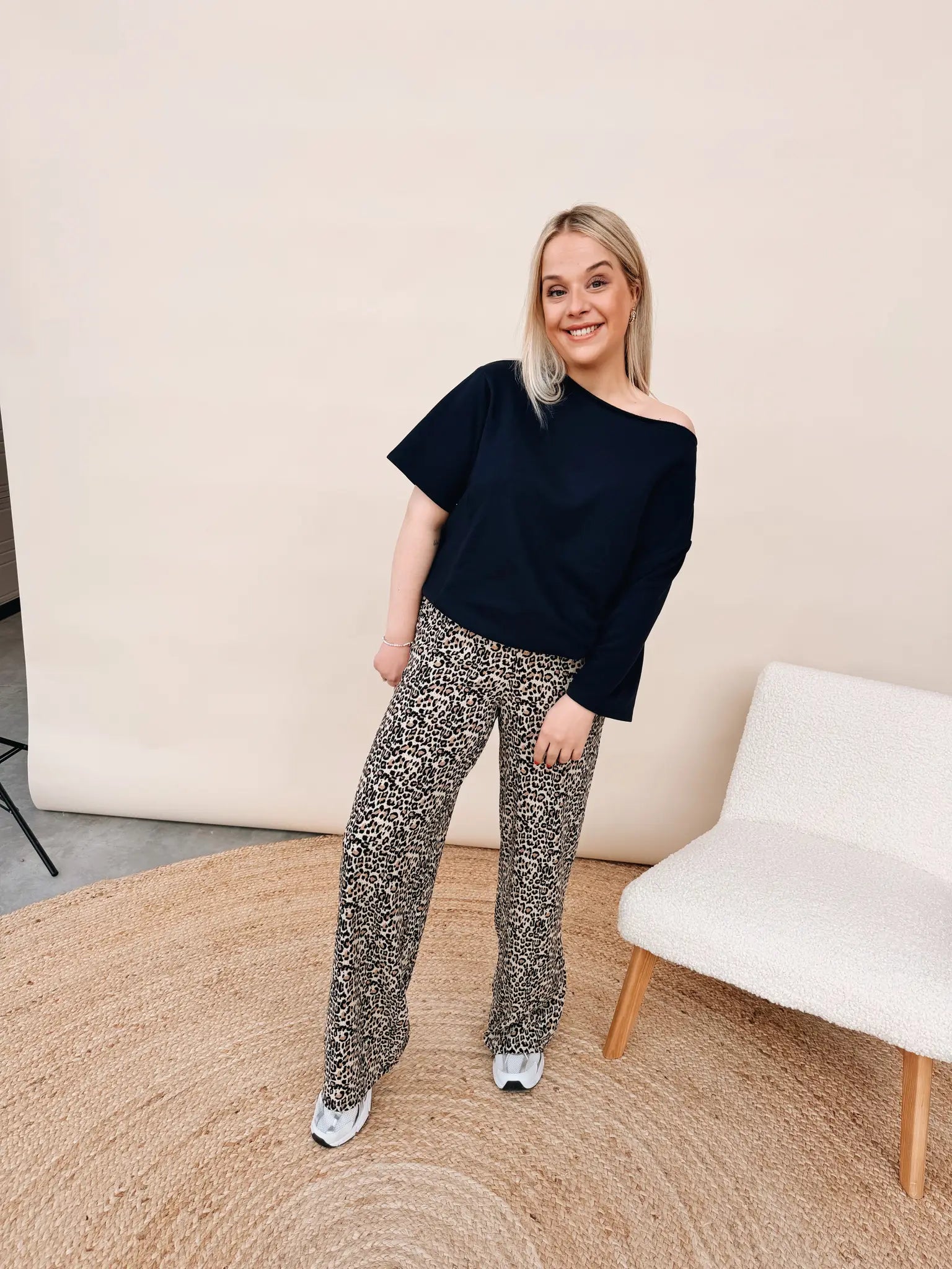 Lina Top Marineblauw