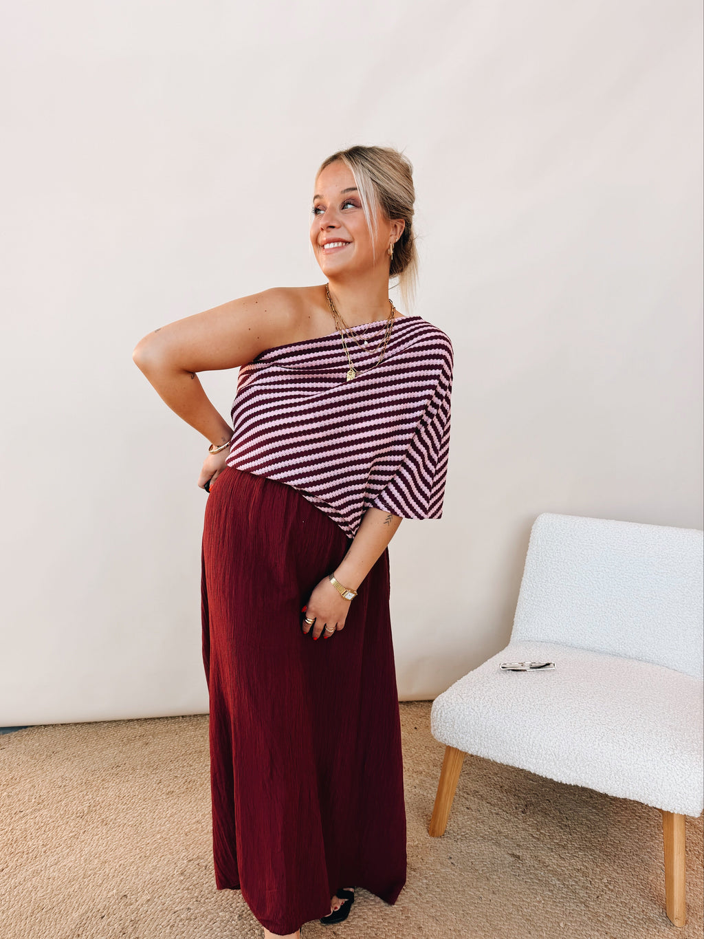 Lilly Top Bordeaux
