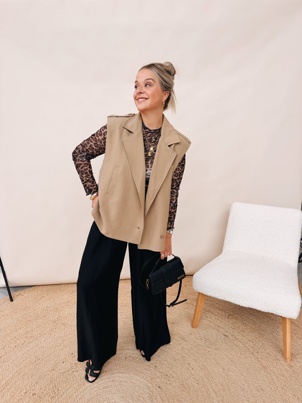 Estelle Leopard Top