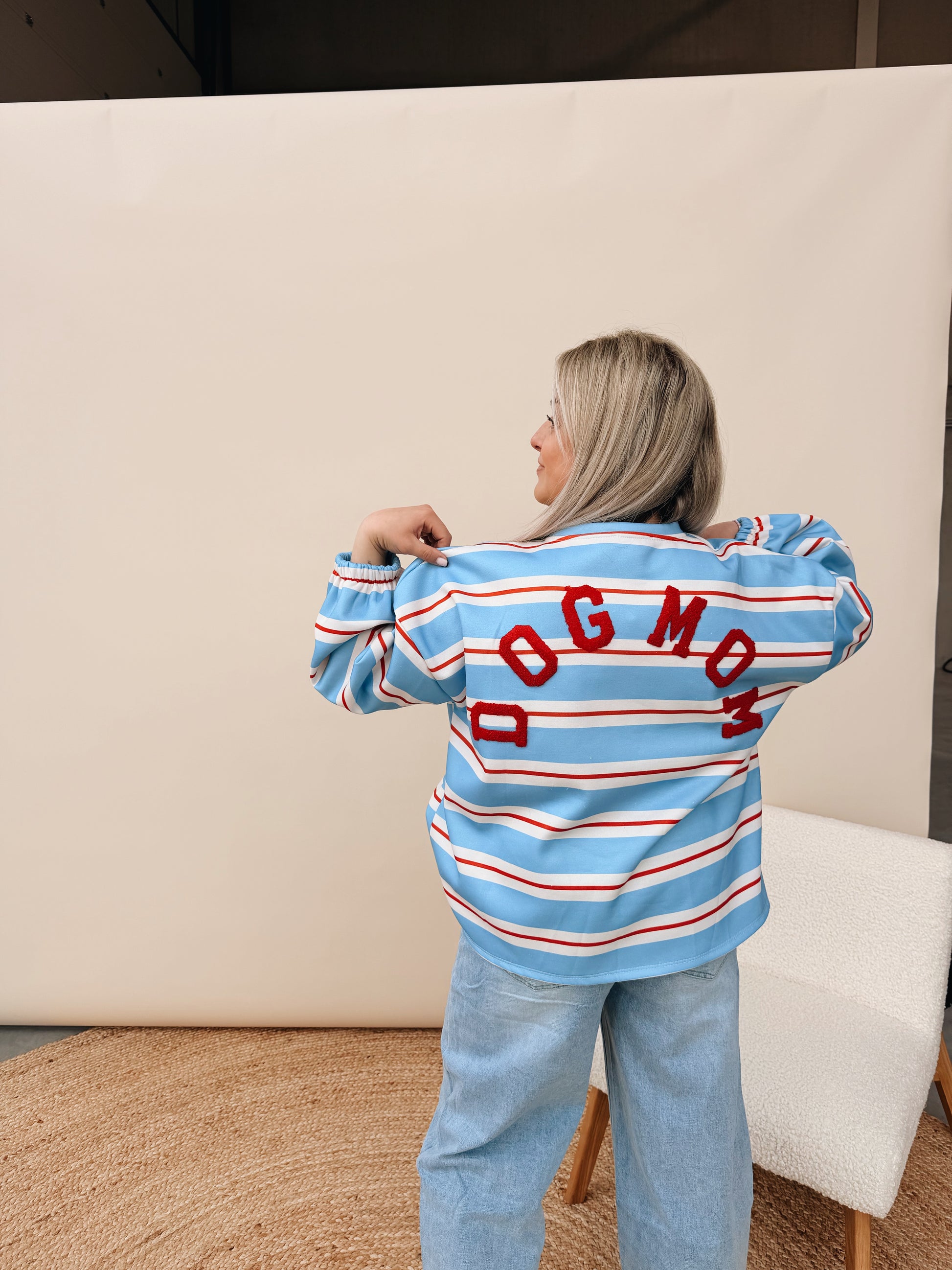 Striped Sweater Dogmom