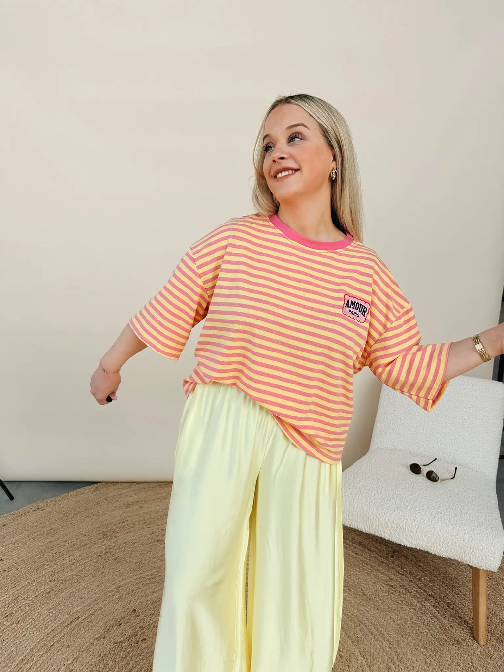 Shirt Amour Paris Roze