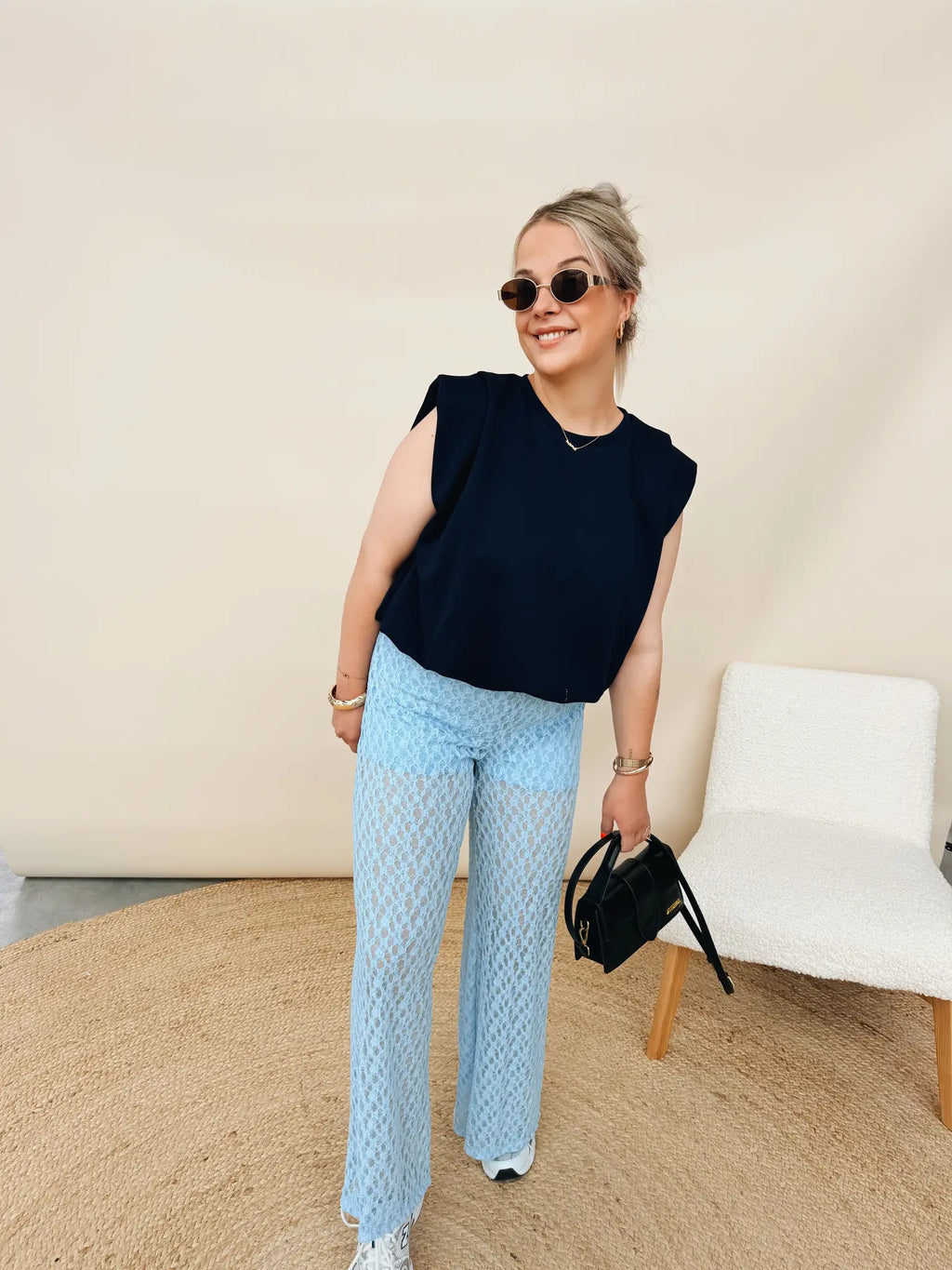 Babeth Top Marineblauw