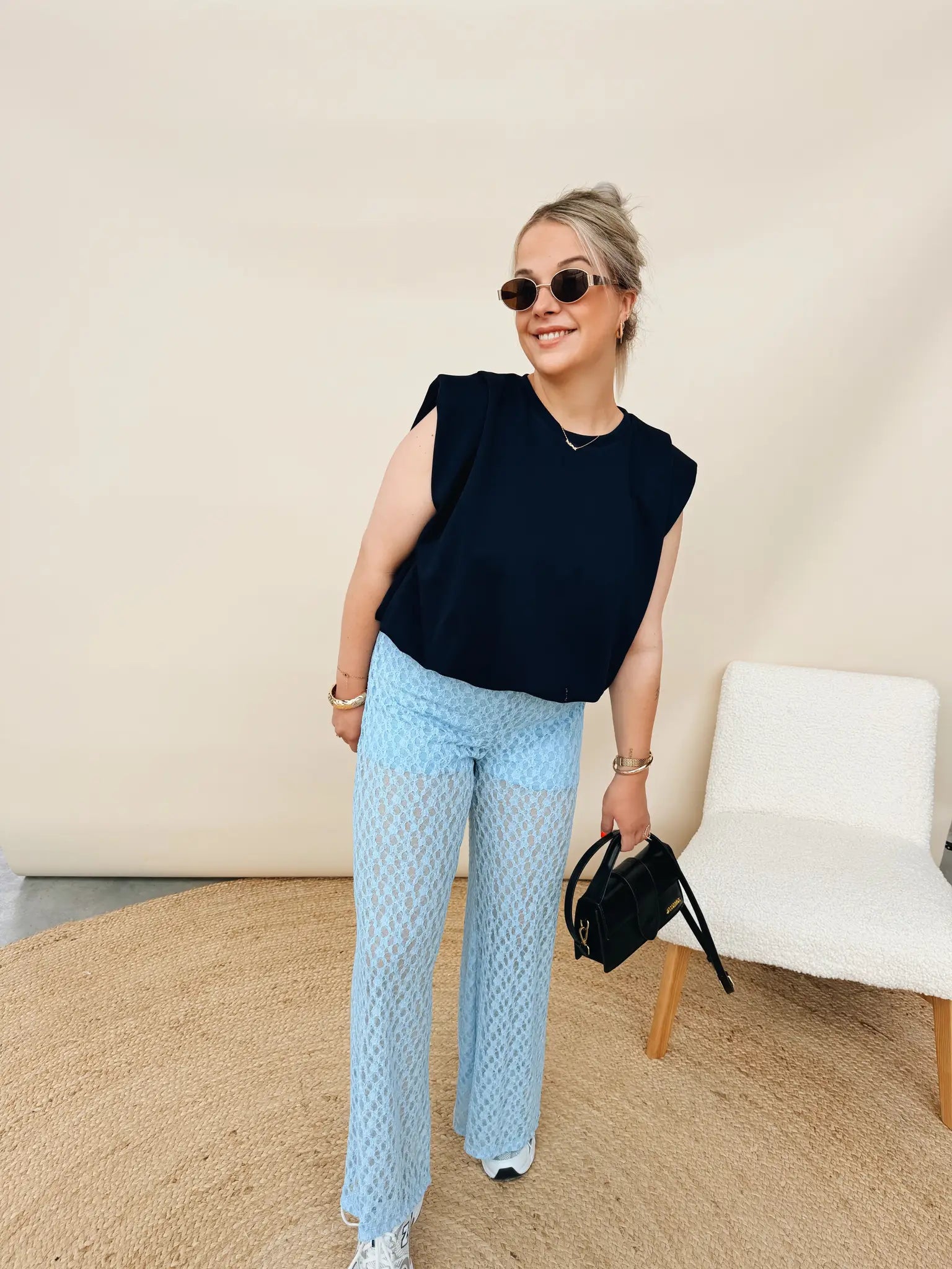 Babeth Top Marineblauw