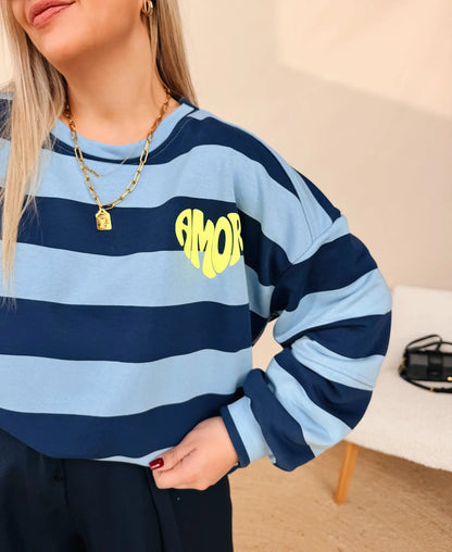 Sweatshirt Amor Club Navy