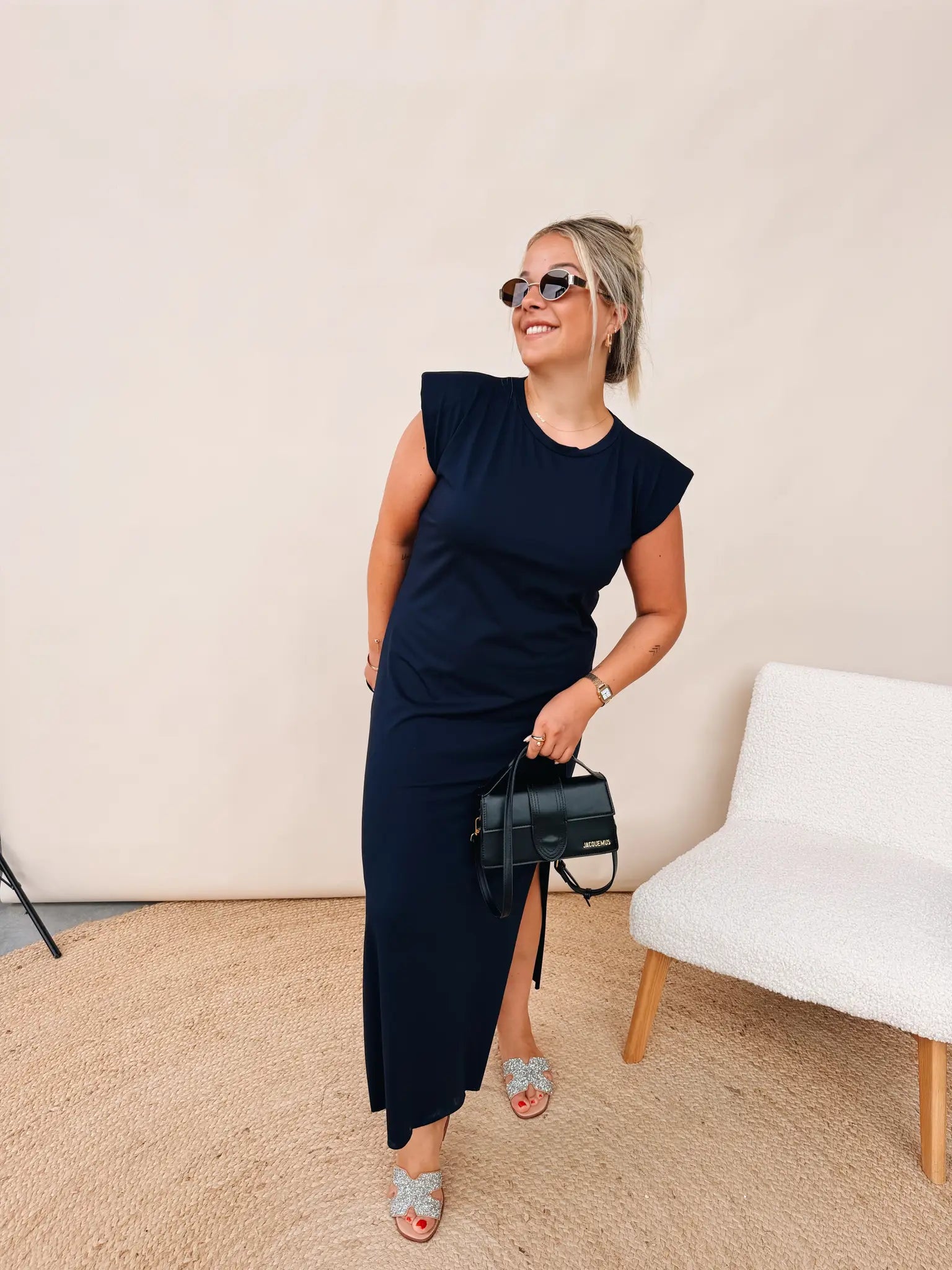 Lola Dress Marineblauw