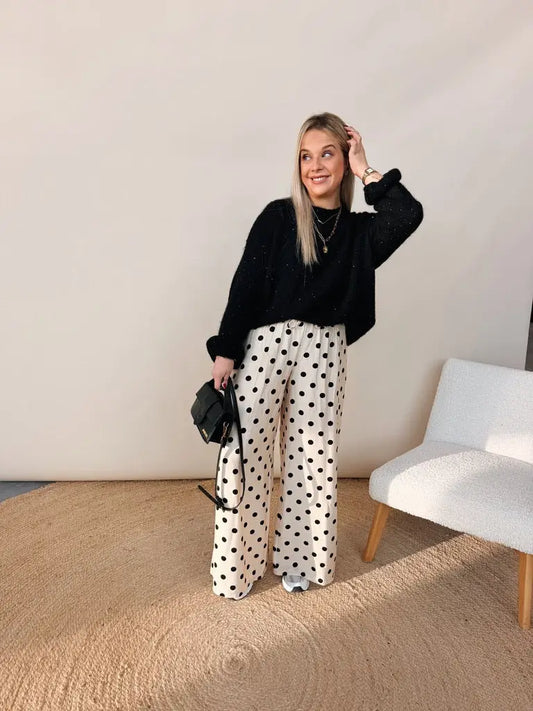 Celeste Dot Pantalon Beige