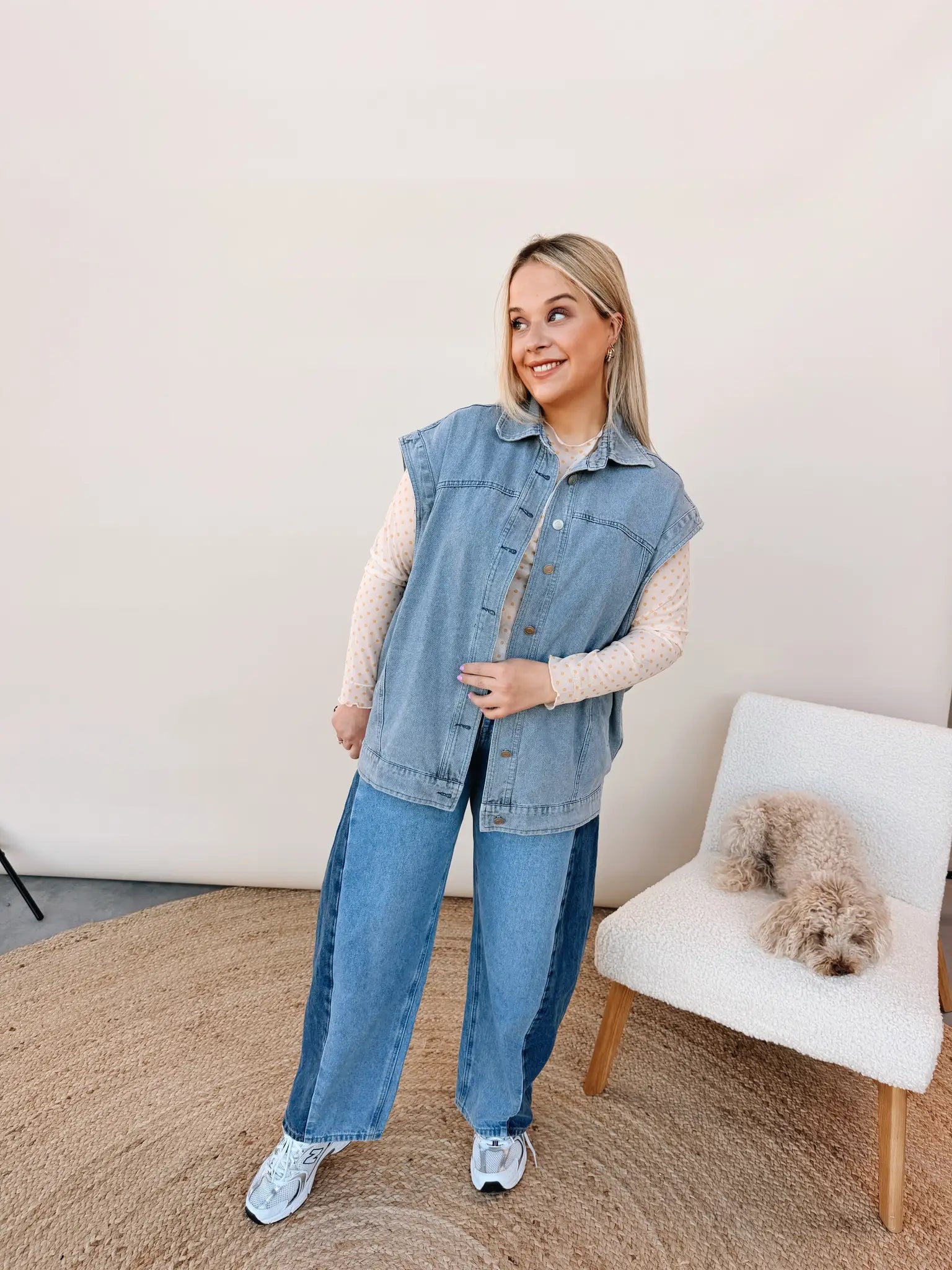 Teresa Dot Top Geel