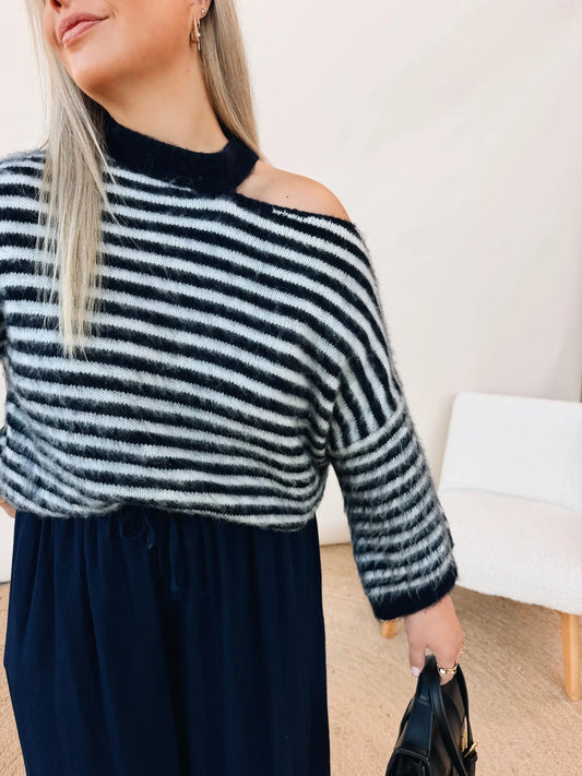 Billie Top Marineblauw