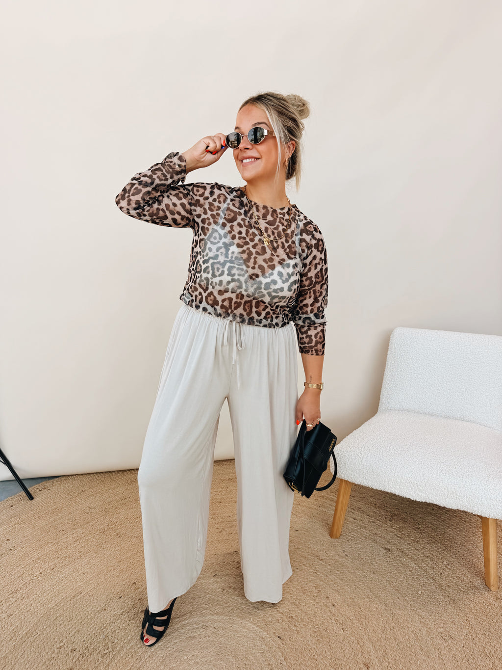 Césare Leopard Top