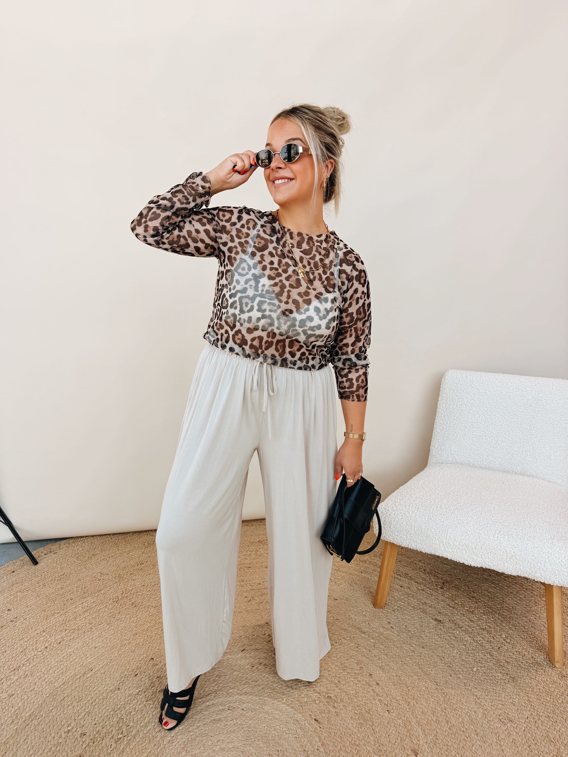 Césare Leopard Top