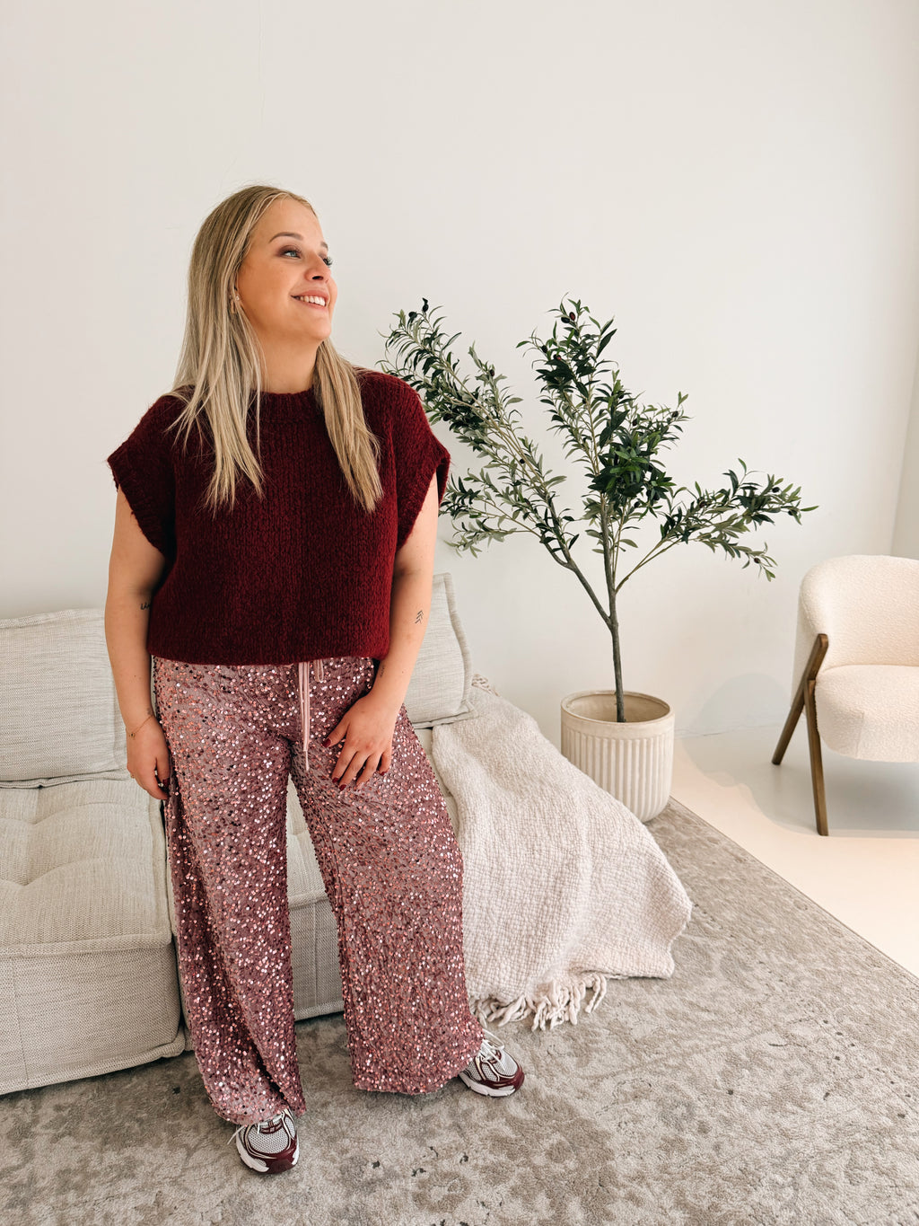 Louna Paillettes Pantalon