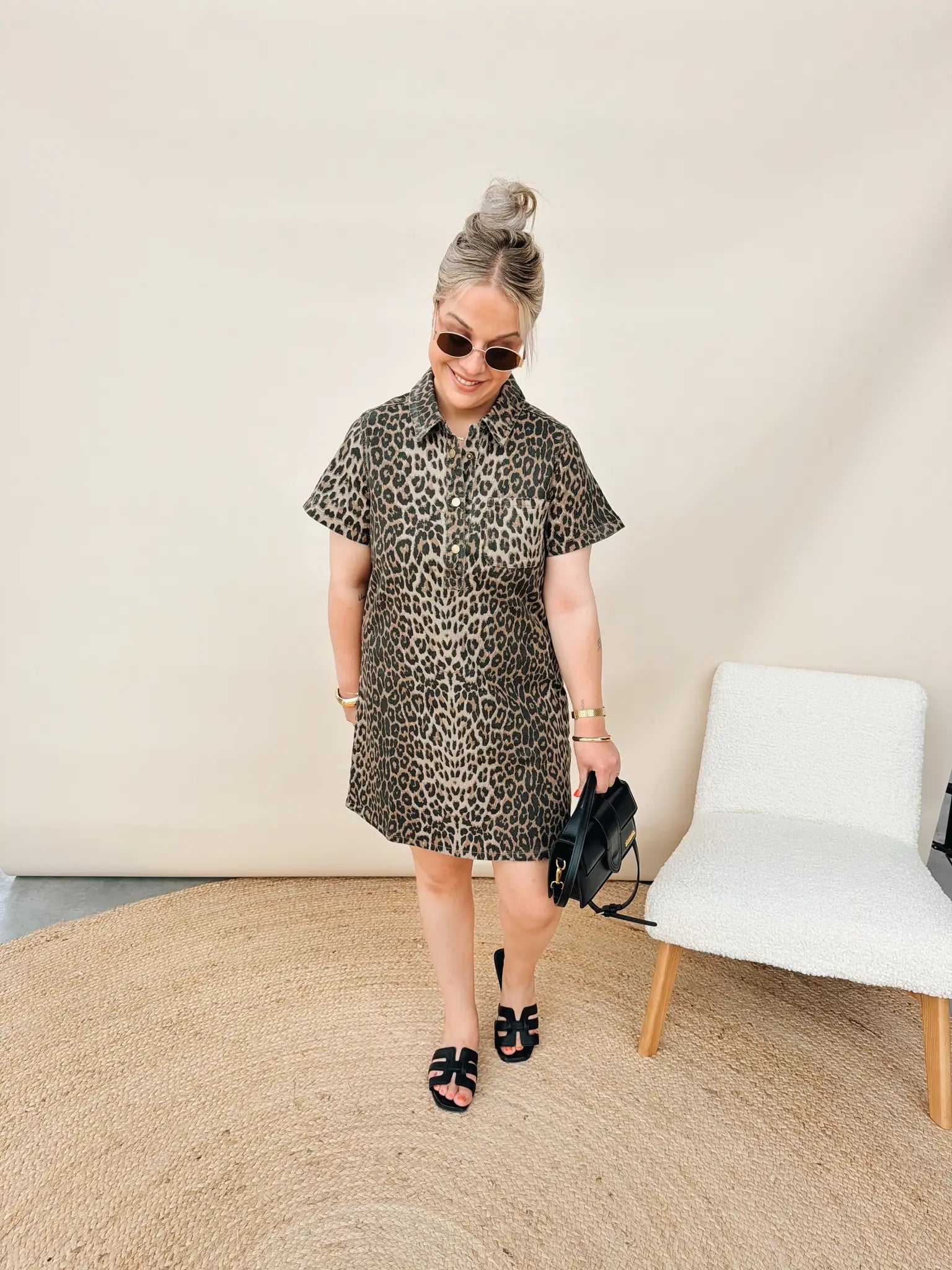 Rouane Leopard Jurk