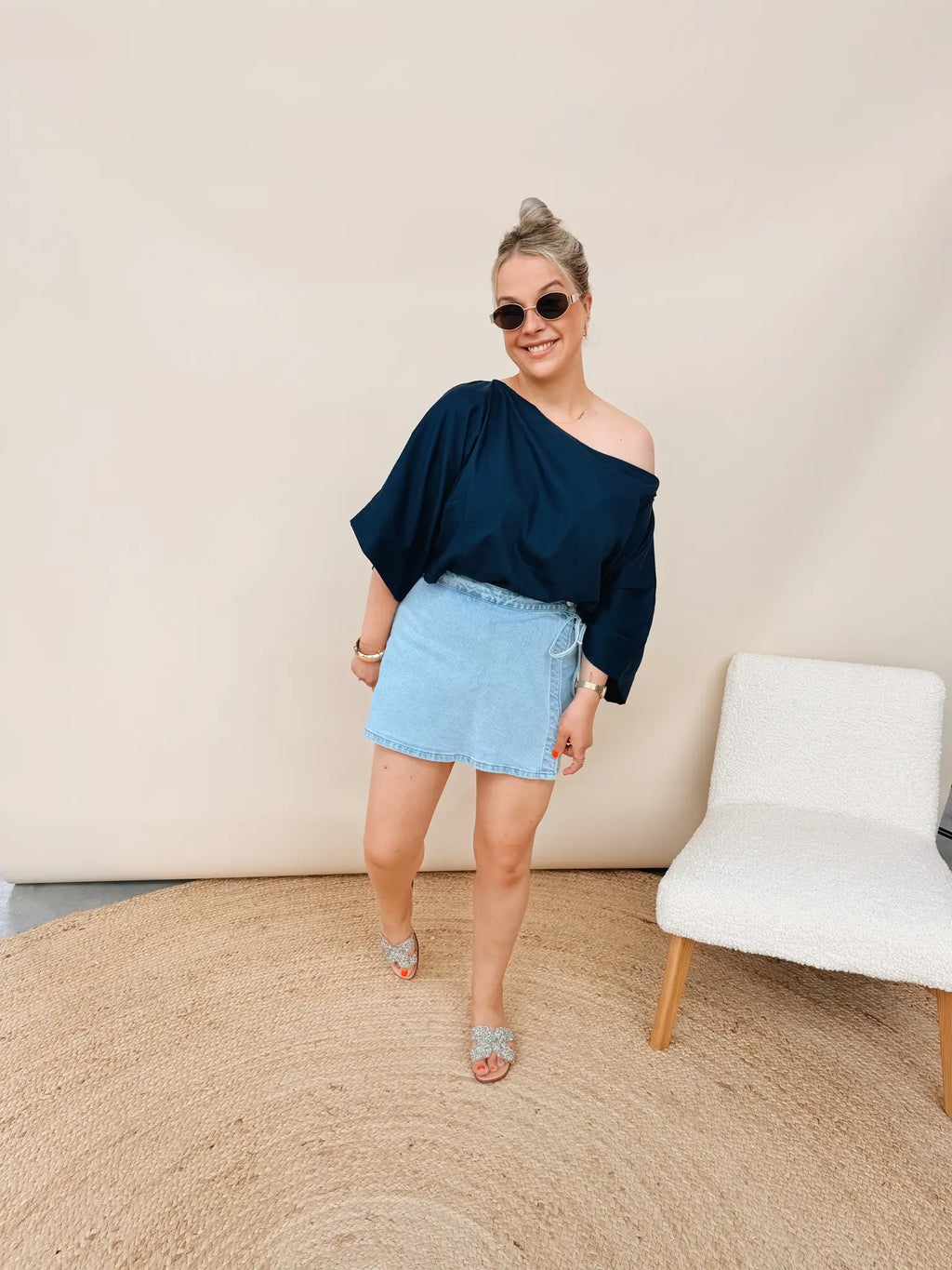 Thea Jeans Skort