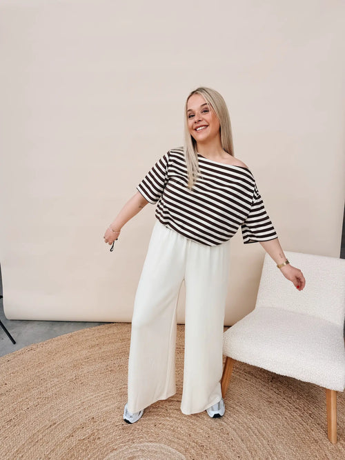 Clementine Pantalon Ecru