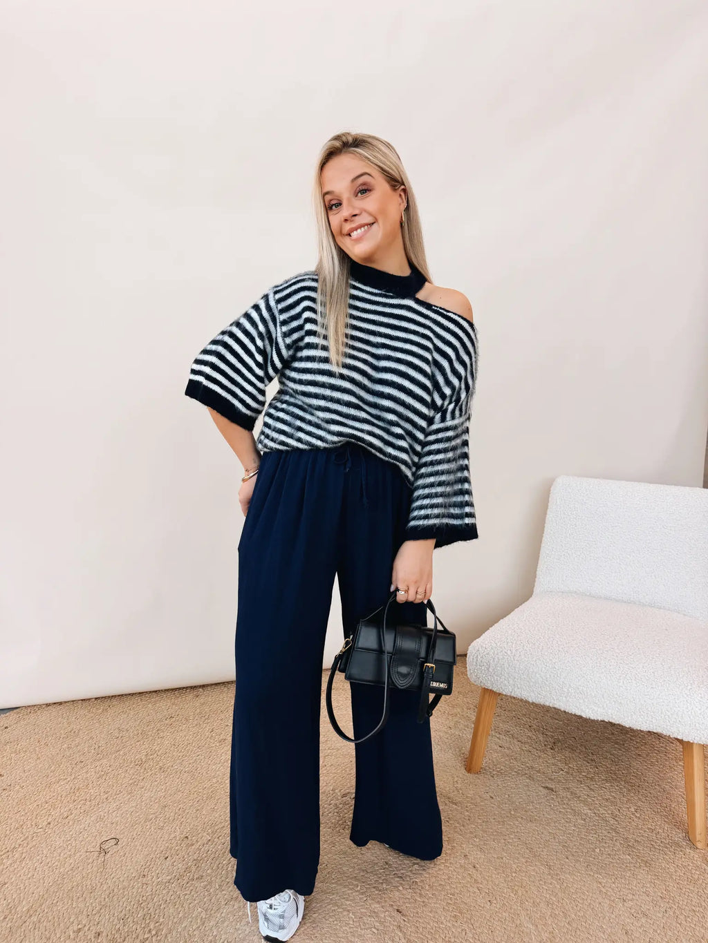 Billie Top Marineblauw