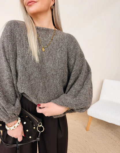Hélène Knit Bruingrijs