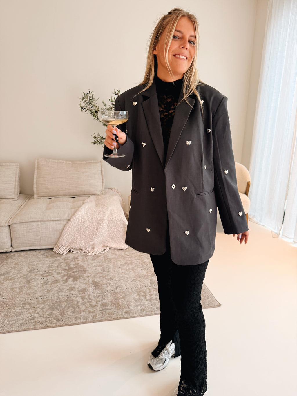 Geraldine Blazer Grijs