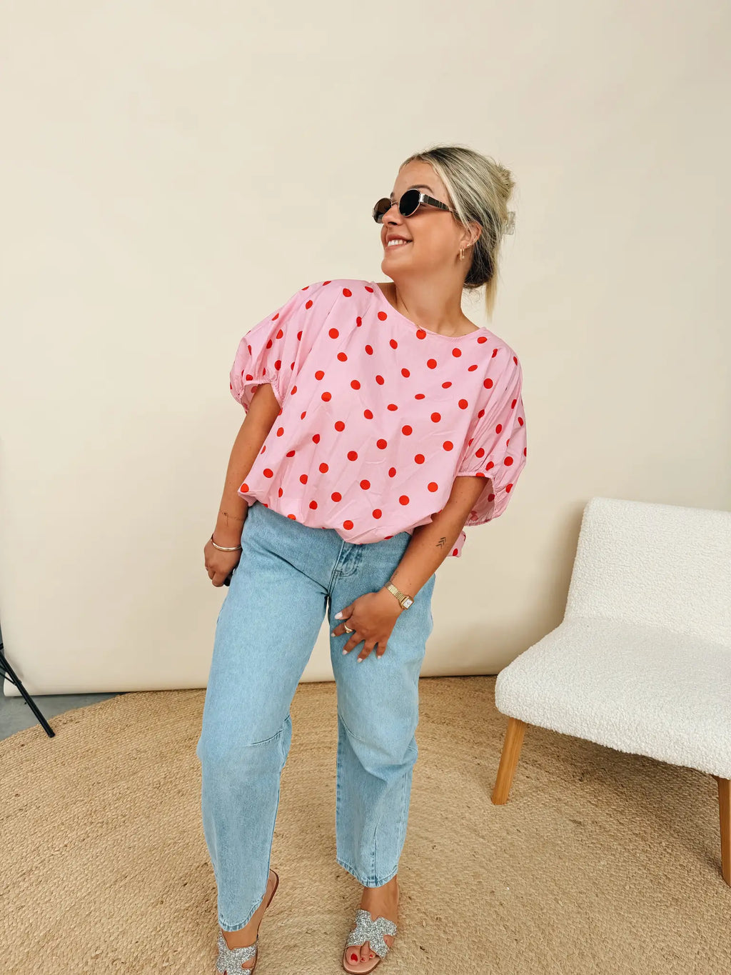Odette Dot Top Rose