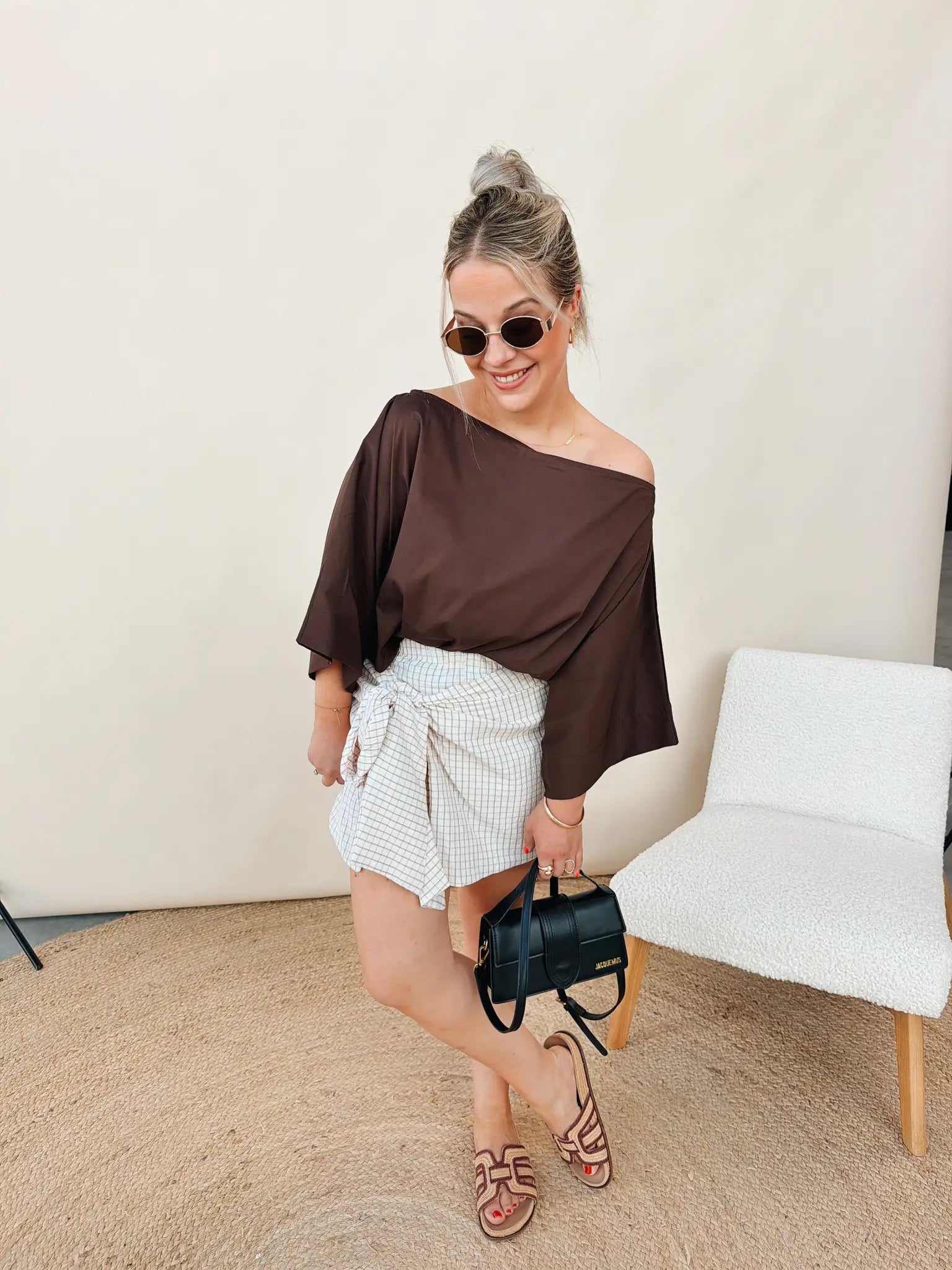 Linne Skort Ecru