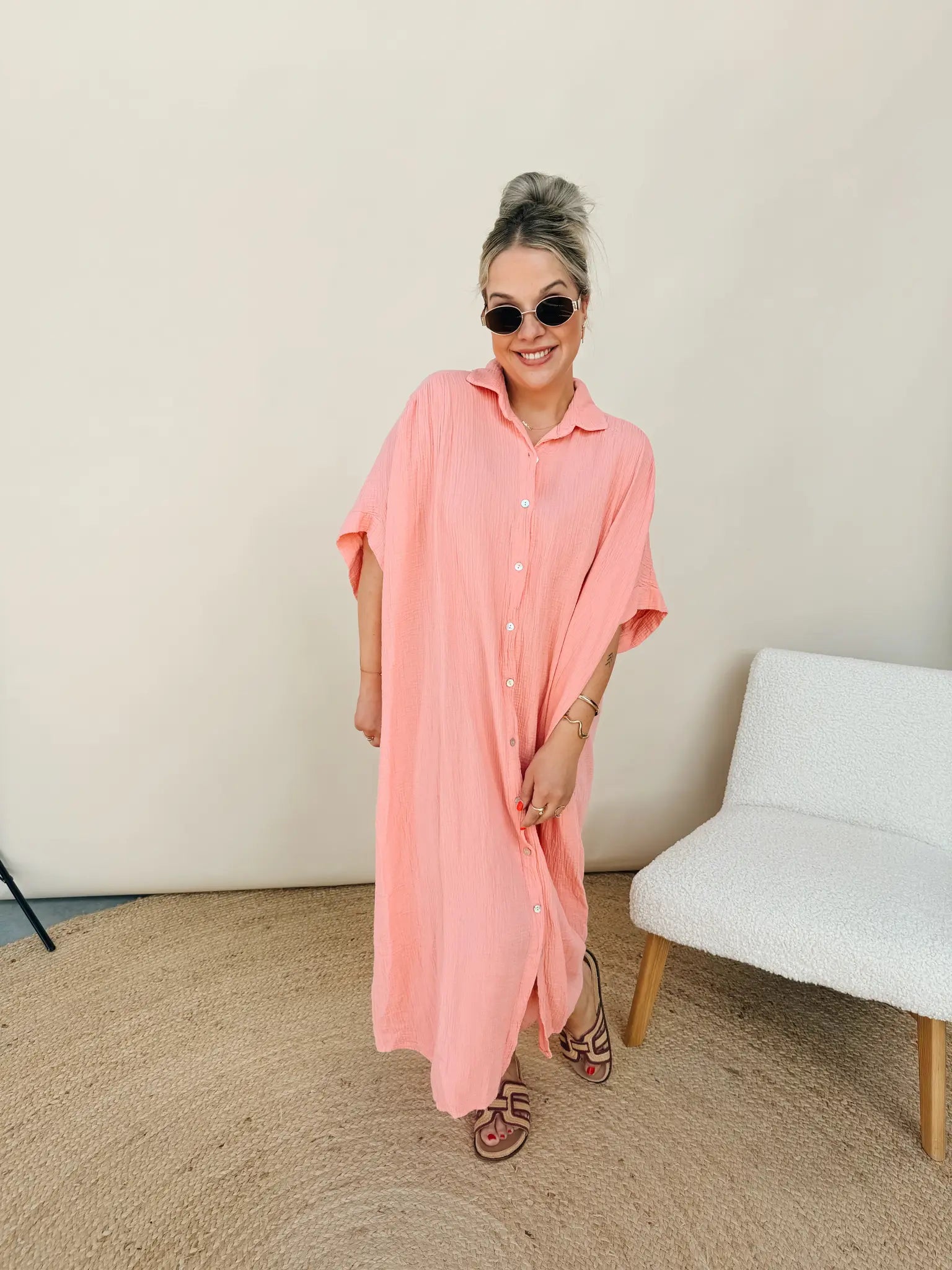 Mona Jurk Peach