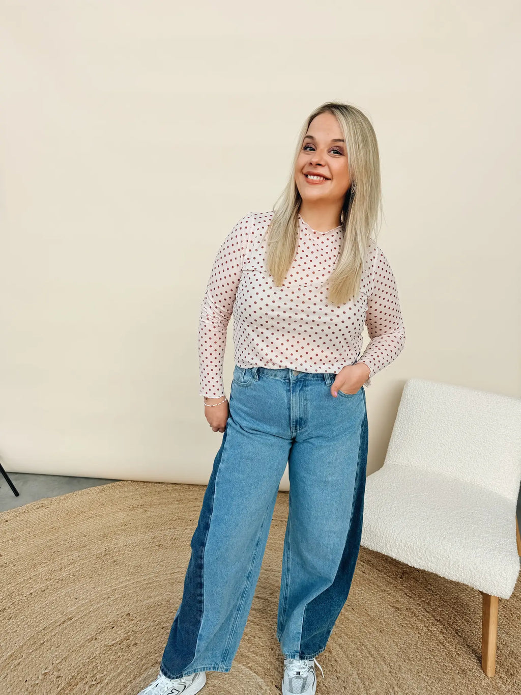 Teresa Dot Top Roze