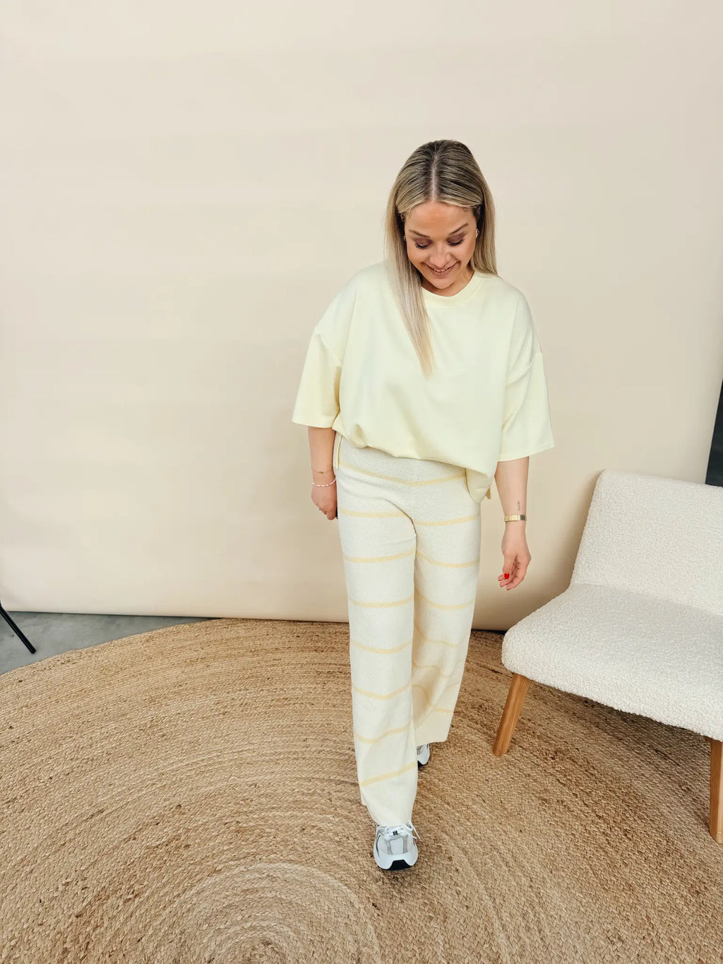 Claudine Pantalon Geel