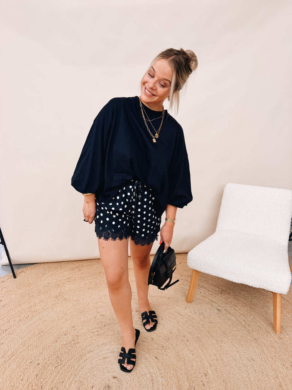 Claudine Top Navy