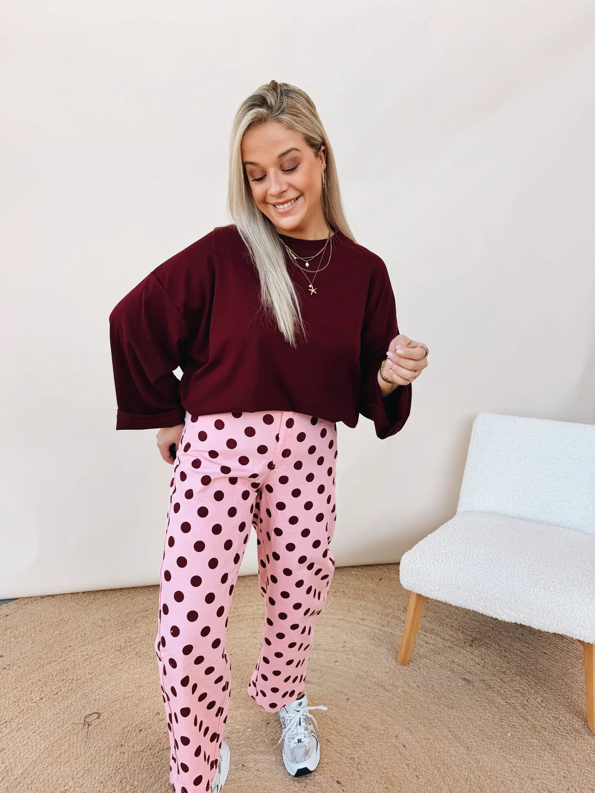 Rosanna Dot Jeans Rose