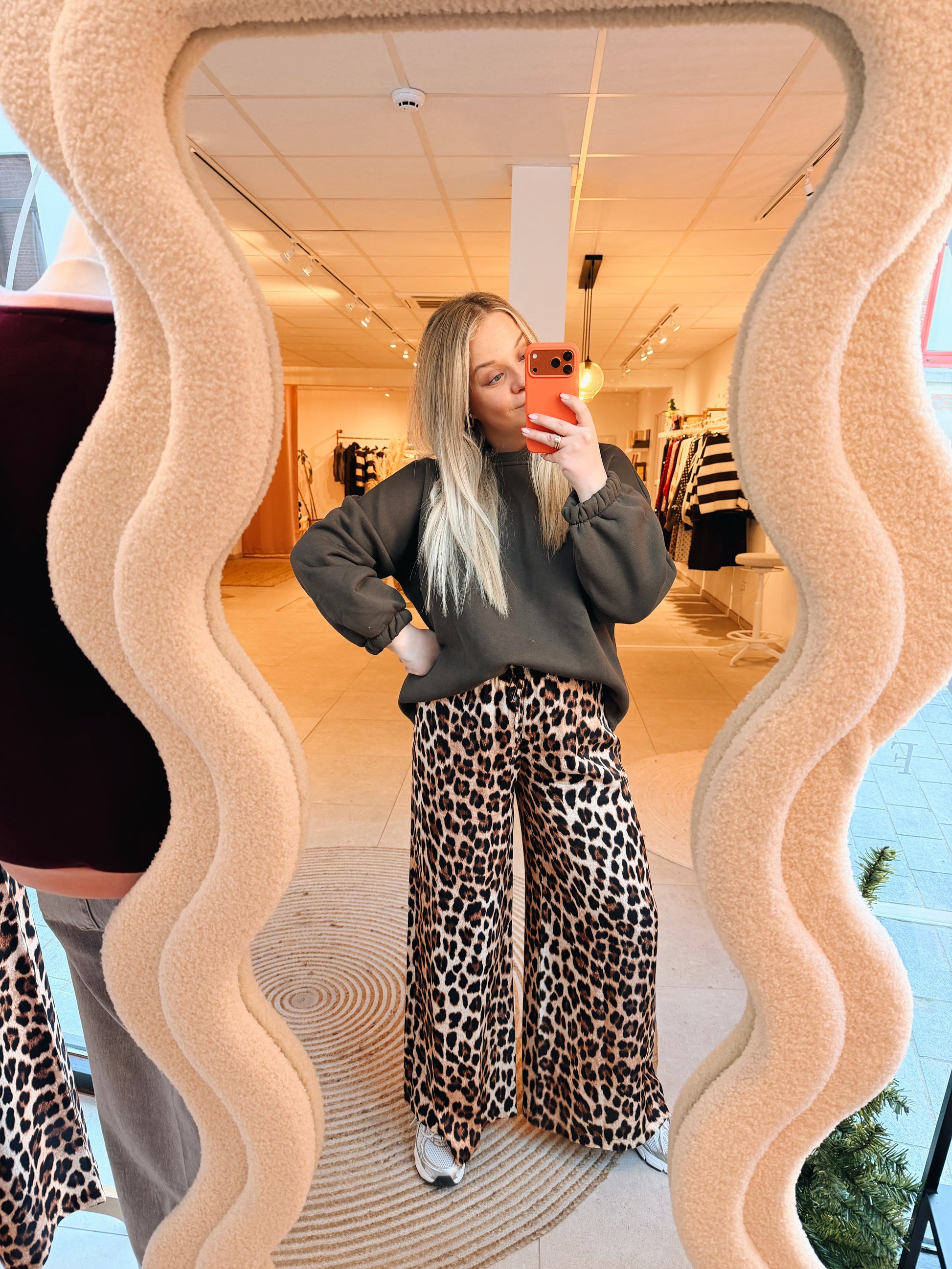 Bieke Leopard Pantalon