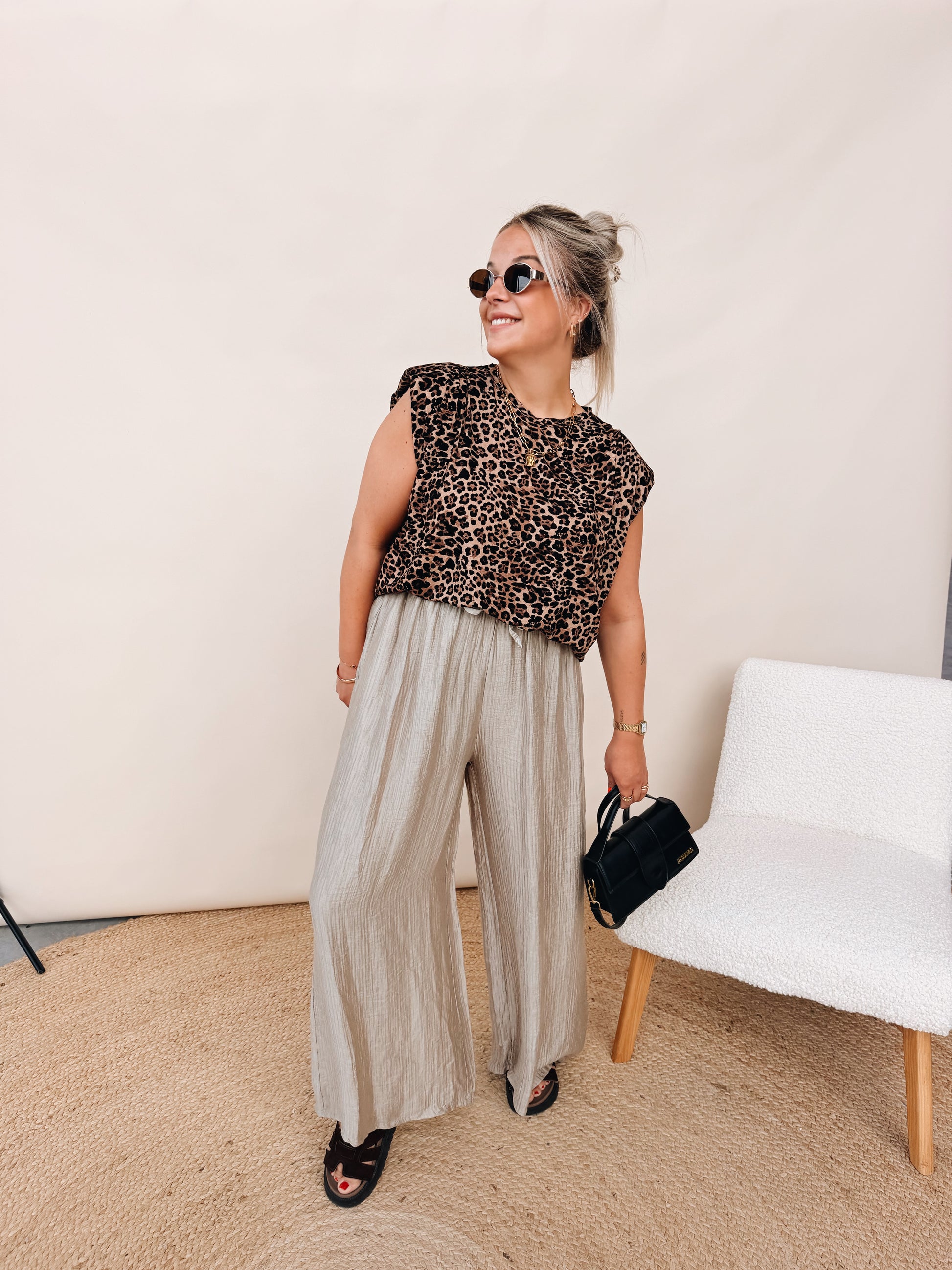 Leonore Pantalon Taupe