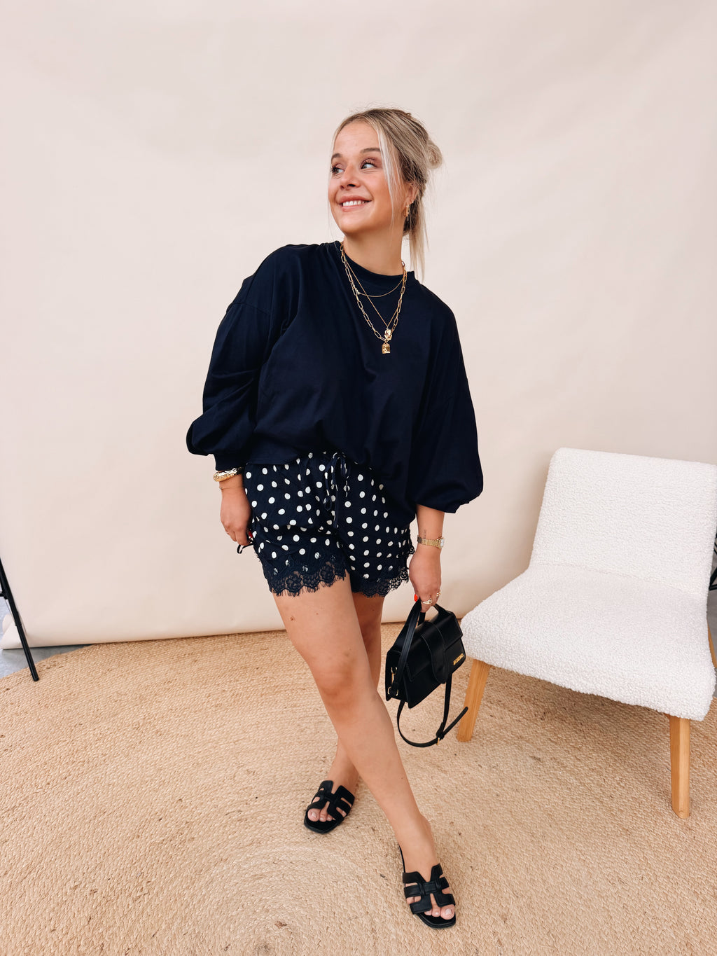 Claudine Top Navy