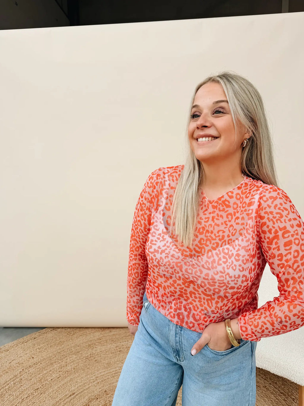 Jolein Top Leopard