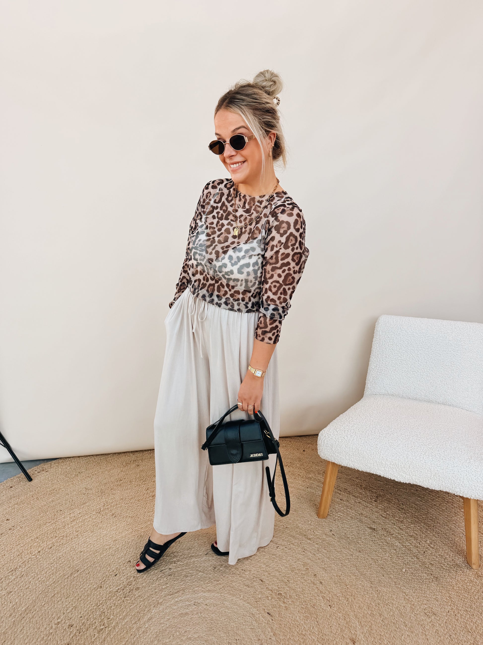 Césare Leopard Top