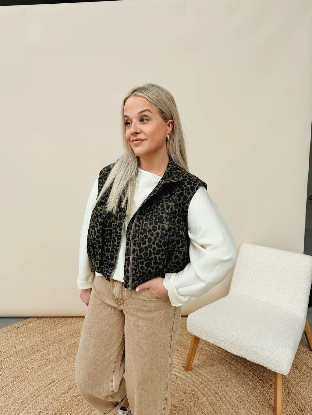 Karen Leopard Jacket