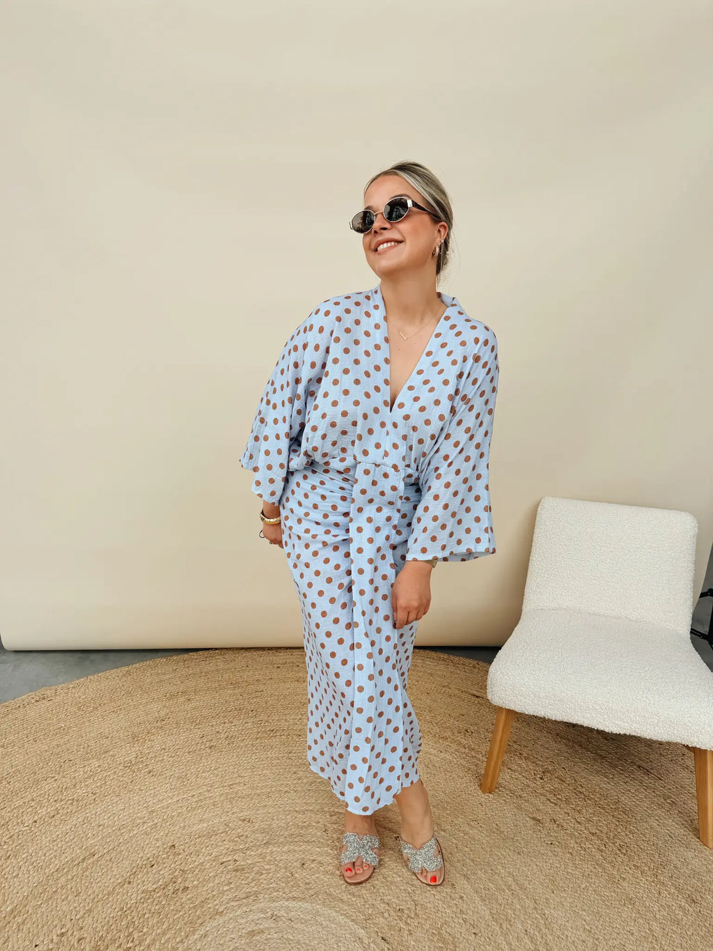 Kim Dot Jurk Blauw