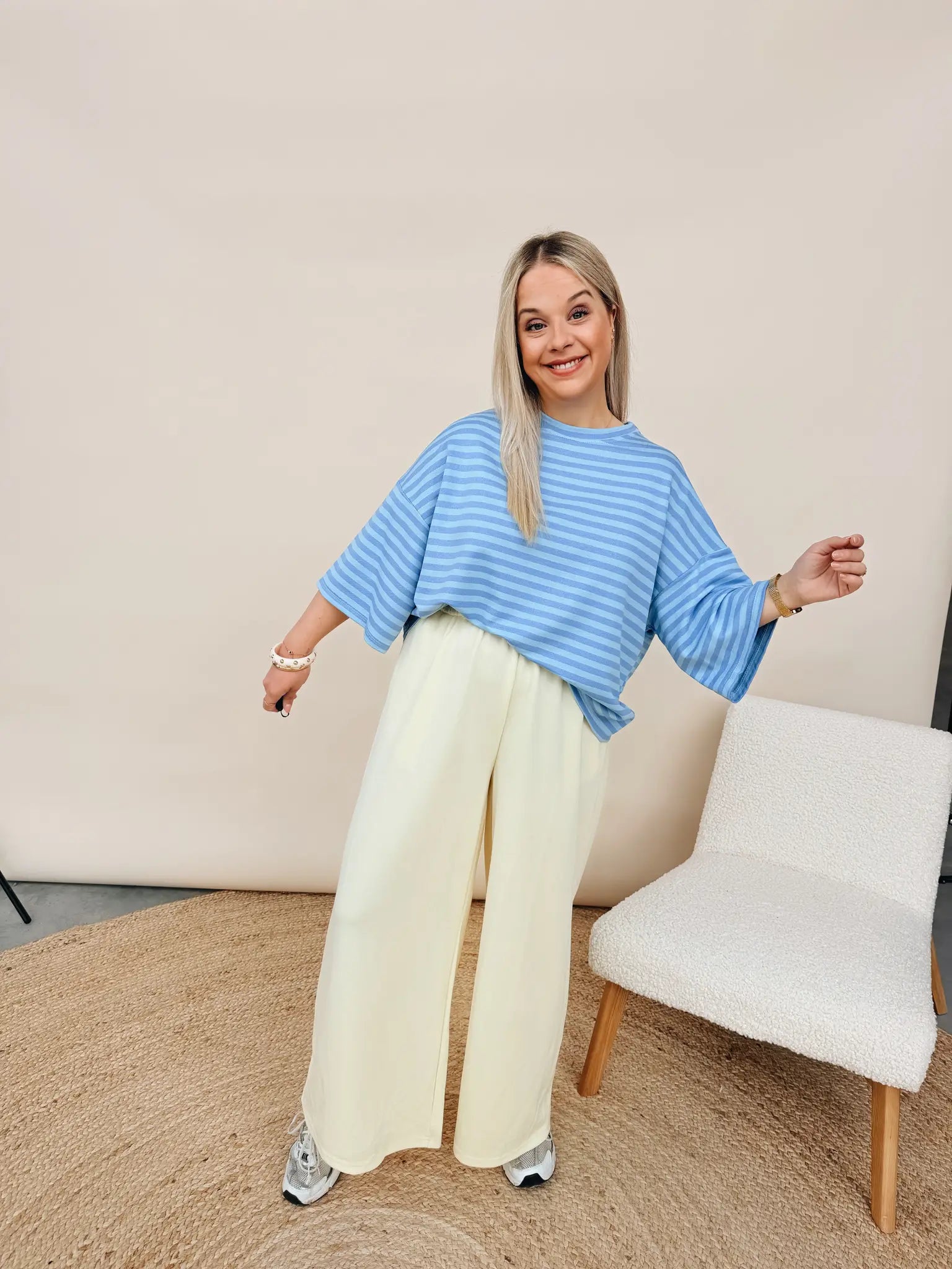 Shirt Soleil Babyblauw